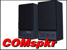 COMspkr RFI/EMI Immune Amplfied Stereo Speakers