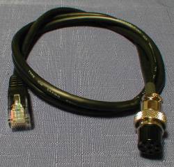 8 Pin Screw on Custom Mic Cable, 3 ft.