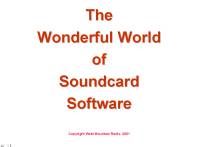 Amateur Radio Sound Card Presentation Sample