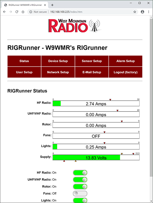 4005i Software Screenshot