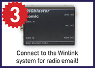 Connect to the Winlink system for radio email